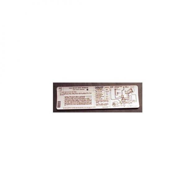 Corvette Emisson Control Decal, For Cars With Manual Transmission, U.S., 1981