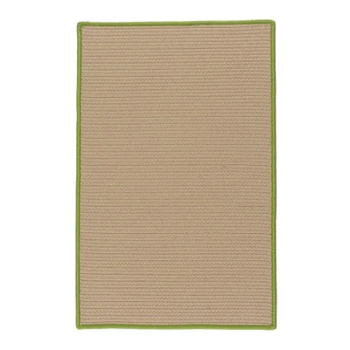 14′ x 18′ Brown and Green All Purpose Handcrafted Reversible Rectangular Outdoor Area Throw Rug