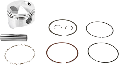 Wiseco Piston Kit 1mm Oversize 67.95mm Compression 10.25:1 for Suzuki LT-4WD QuadRunner 250 1987-1996 4382M06700