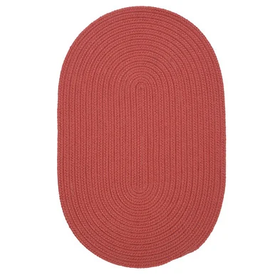 15′ x 20′ Terracotta All Purpose Handcrafted Reversible Oval Outdoor Area Throw Rug