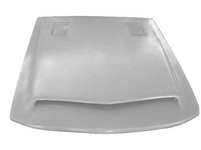 68 Shelby Style Fiberglass Hood with Louvers
