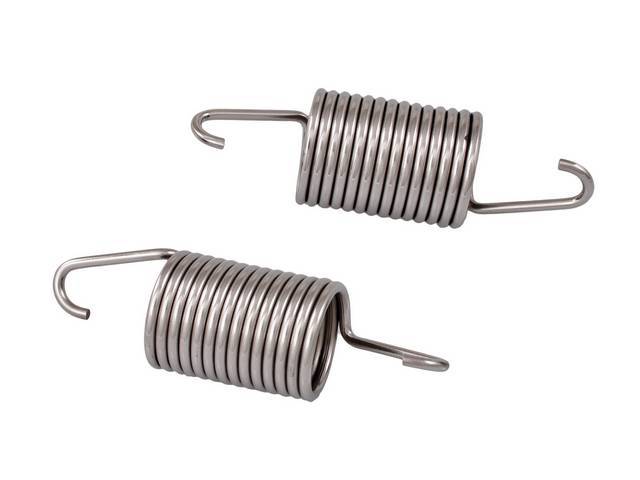 Hood Hinge Springs, polished stainless steel