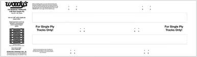 Woody's Bearcat 154" 2.86" Pitch Studding Template BCTS-TEMP