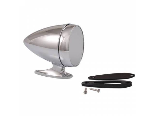 Outside Rearview Mirror, Shelby Bullet Style, manual , LH