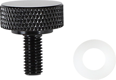 DRAG SPECIALTIES Seat Knob - Black - 1/4-28 370281