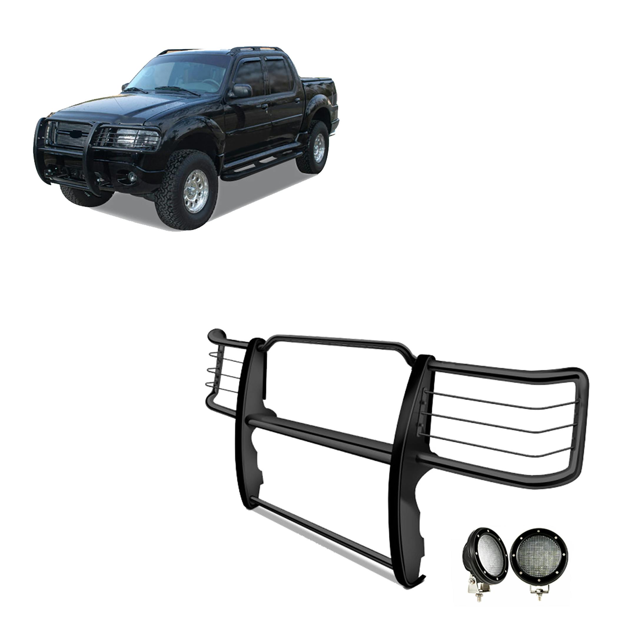 Black Horse Off Road 17F80218MA-PLFB Grille Guard Kit