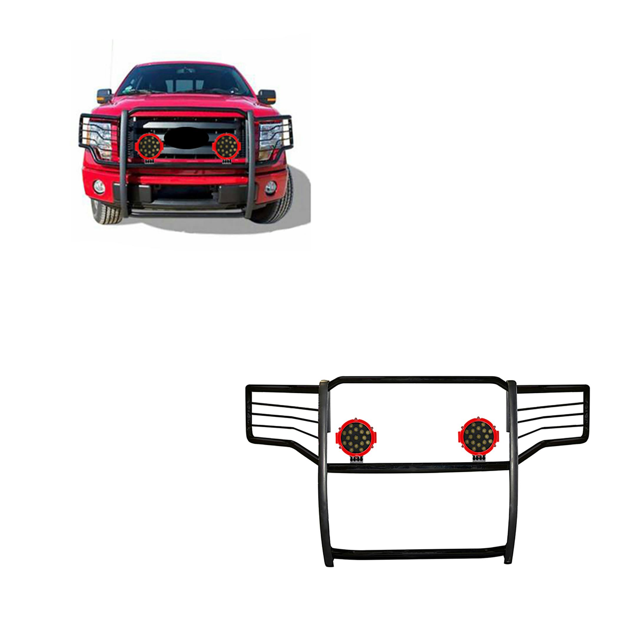 Black Horse Off Road 17FB26MA-PLR Grille Guard Kit