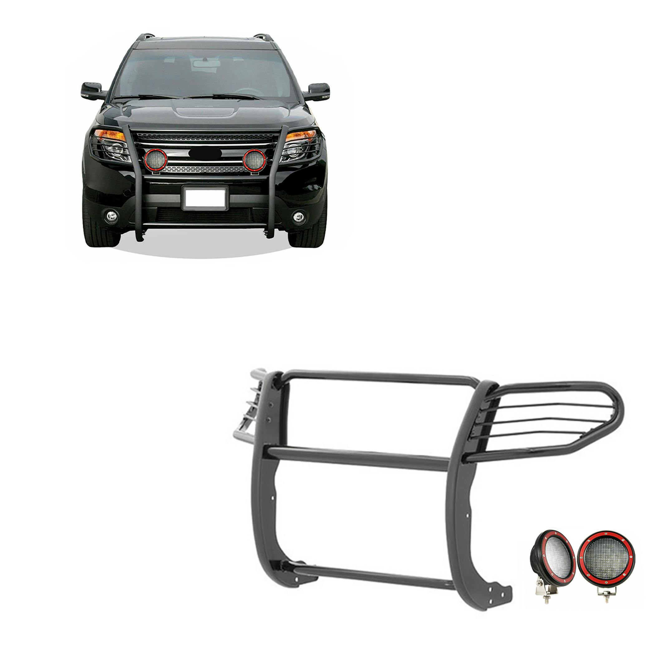 Black Horse Off Road 17FJ30MA-PLFR Grille Guard Kit