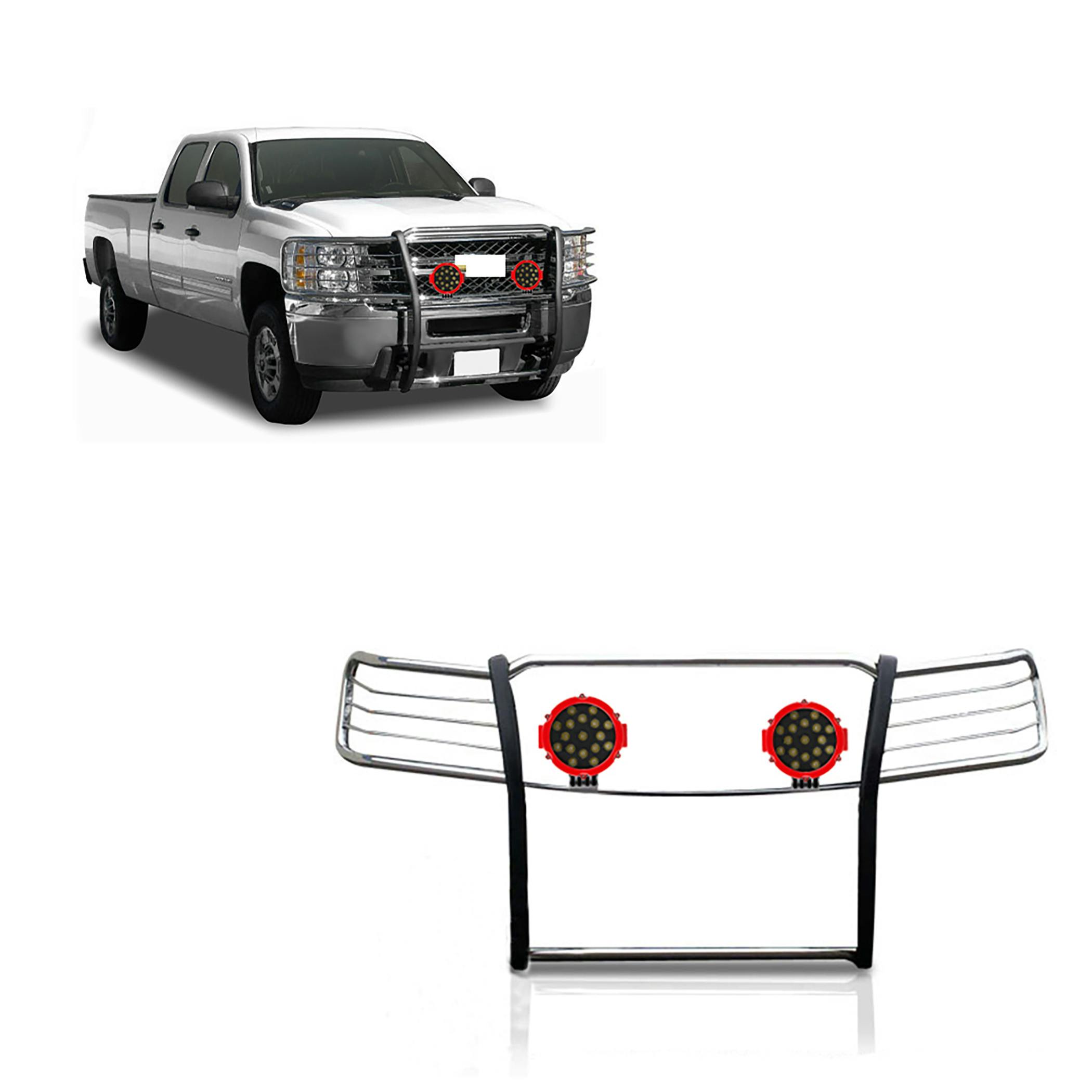 Black Horse Off Road 17GT27MSS-PLR Grille Guard Kit