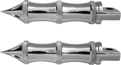 ACCUTRONIX Tribal Footpeg - Male Mount - Chrome RP111-LC