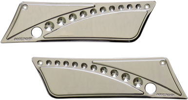 ACCUTRONIX Latch Cover '93-'13 - Drilled Chrome - FL BLC9313-DC