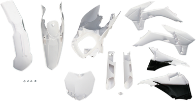 ACERBIS Full Replacement Body Kit - Black/White - KTM 2314330002