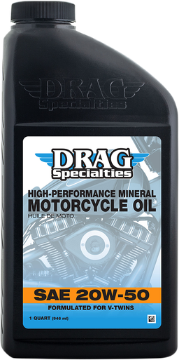 DRAG OIL Engine Oil - 20W-50 - 1 U.S. quart 198919