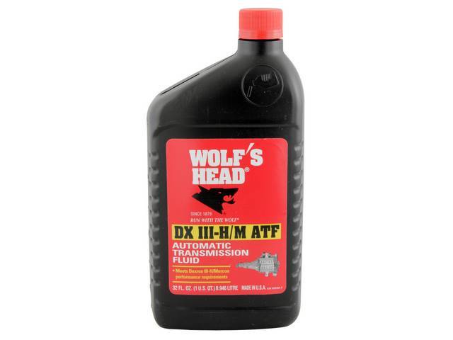 Transmission Fluid, Wolfs Head, DX III ATF