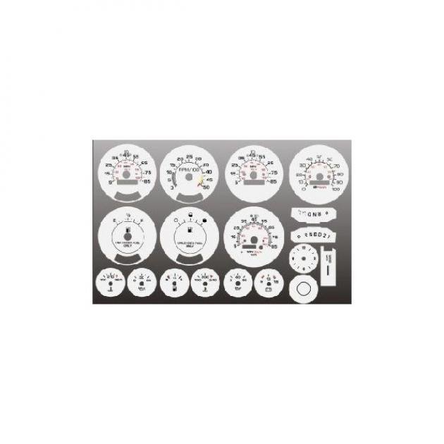 White Face Gauge Overlay,Chevrolet GMC Suburban,1980..1991