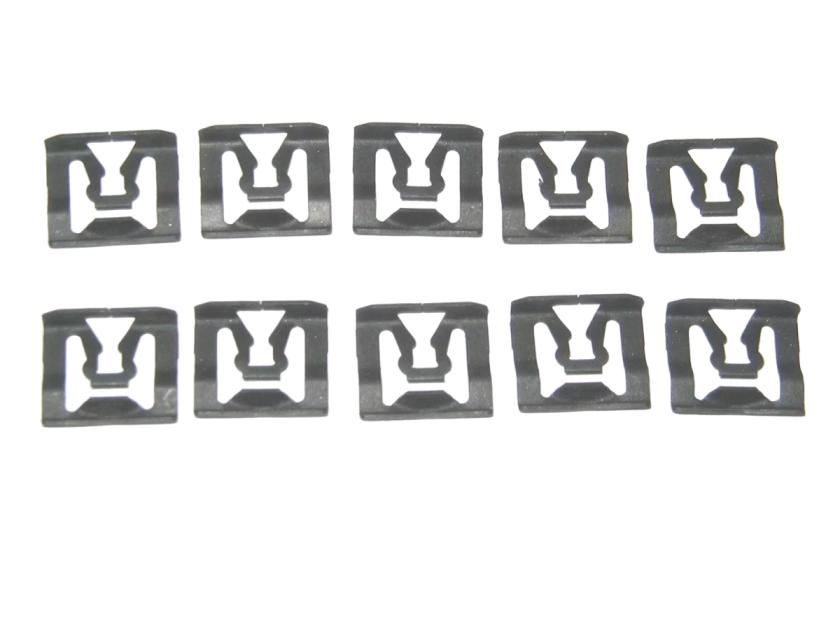 Redline Restomotive 1966-1979 Fairlane / Ranchero / Galaxie / Torino 10 Piece Rear Window Molding Clip Set