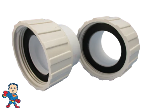 2″ Slip x 2″ Threaded Hot Tub Pump Union Set (2) with Gasket/O-ring – Global