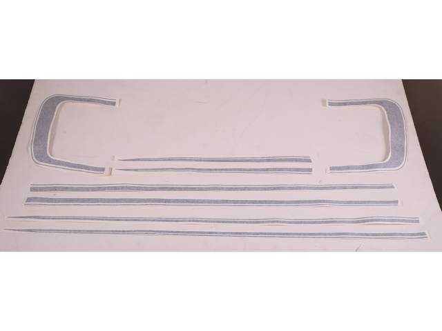 GT Center Body Side C Stripe Kit, Black, Non-Reflective