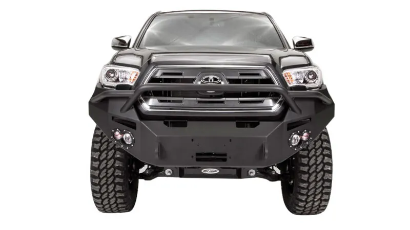 2016-2023 Toyota Tacoma Fab Fours Premium Winch Pre-Runner Guard Front Bumper | Part# TT16-B3652-1