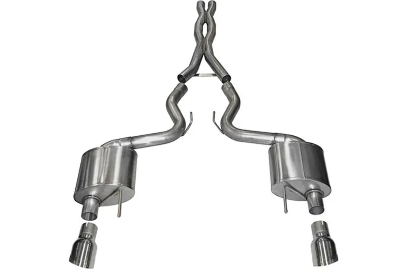 2015-2017 Ford Mustang GT Corsa Xtreme 3 inch Cat-Back Exhaust Kit (Polished) | 14328