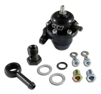 AEM 96-97 Acura CL / 94-97 Accord / 96-00 Civic Ex Black Adjustable Fuel Pressure Regulator – 25-304BK