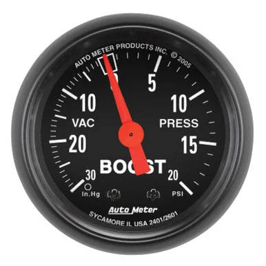 Autometer Z Series 52mm 20 PSI Mechanical Boost Vacumm Gauge – 2601