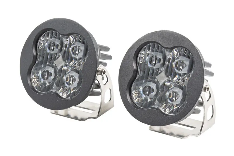 Diode Dynamics SS3 Stage Series 3 inch Sport Round White Fog LED Light Pods (Pair) | DD6138P