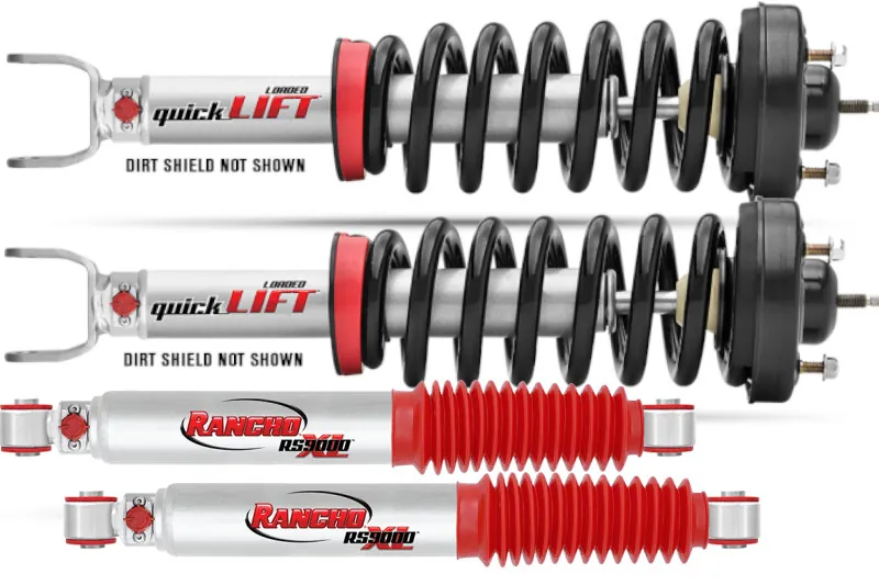 2009-2018 Ram 1500 4WD Rancho Quicklift Struts with RS9000XL Rear Shocks For 2 inch Lifts | ROS0918RAMQLRS90002