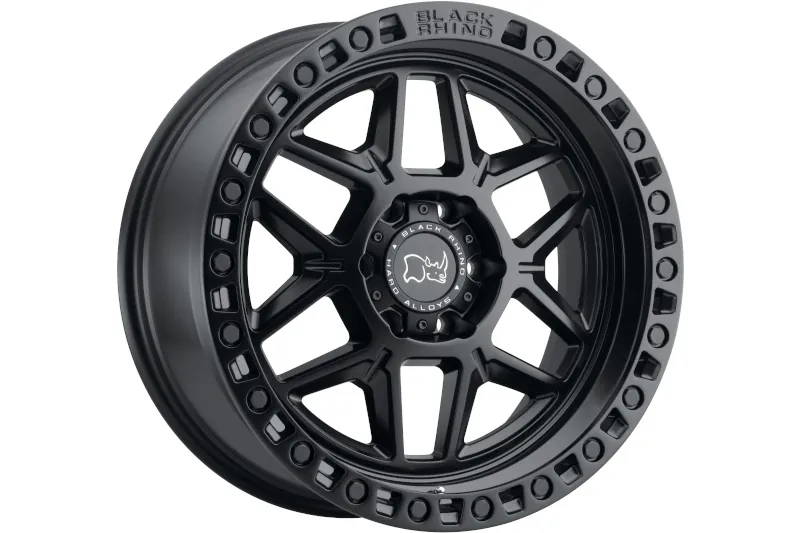 6×139.7mm Bolt Pattern Black Rhino 18×9 inch Kelso Matte Black with Black Bolts 12mm Offset Wheel | 1890KLS126140M12