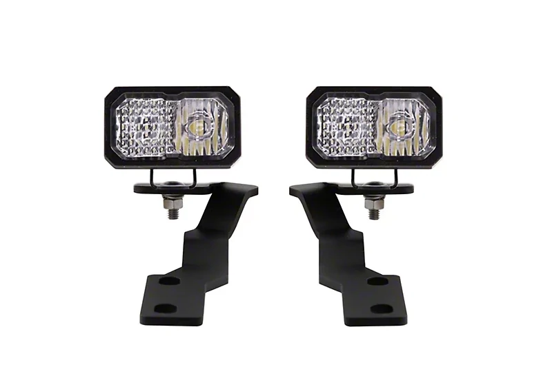 2016-2023 Toyota Tacoma Diode Dynamics SSC2 3 inch LED Sport Combo Ditch Light Kit (White) | Part# DD6376