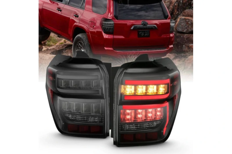 2014-2023 Toyota 4Runner ANZO LED Sequential Tail Lights (Black Housing; Smoked Lens) | 311312