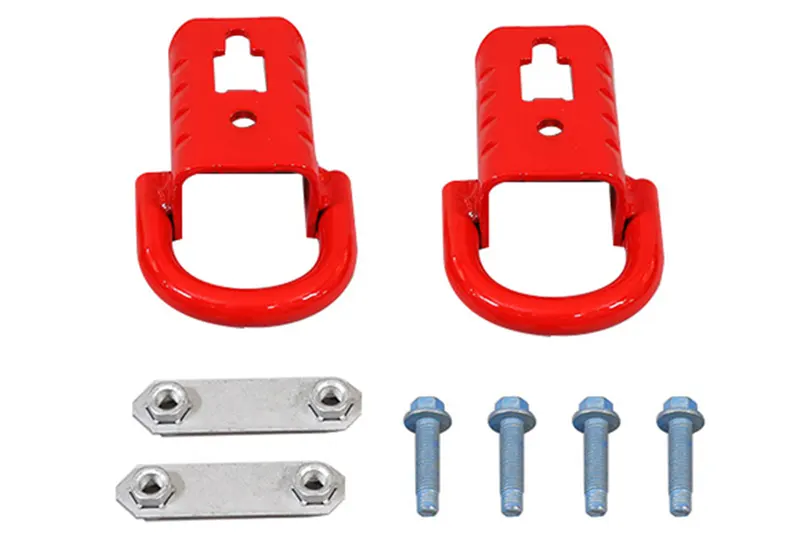 2015-2026 Ford F150 Ford Performance Gloss Red Powder Coat Tow Hooks | M-18954-F15R