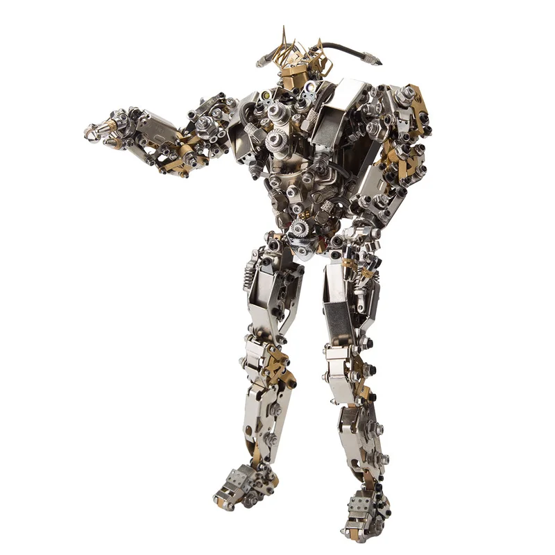 3D Protoss Mecha Metal Model With Light Steampunk DIY Assembly Jigsaw Crafts 1020+Pcs