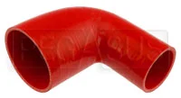 Red Silicone Hose, 3 1/2″ x 2 1/2″ 90 deg. Reducing Elbow