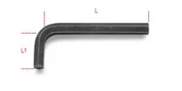 Beta Tools 96N/16 Black Oxide Hex Key, 16mm