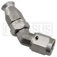 Forged Stainless 45 degree 3AN Hose End for -3 PTFE Hose
