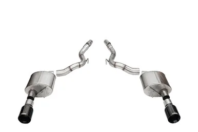Corsa Mustang GT Convertible Sport Axle-Back Exhaust – Dual Straight-Cut Black PVD Tips (2024-2026)