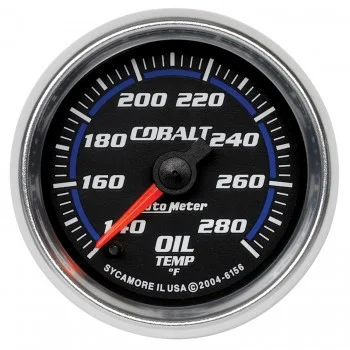 Autometer Cobalt Electric 2-1/16″ Oil Temperature Gauge