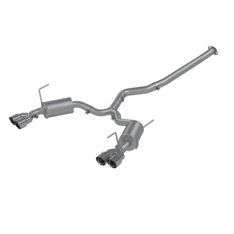 MBRP Street Version 3in Dual Split Rear Exit w/ 3.5in Tips – T304 (15-19 WRX 2.0L/STi 2.5L) (MBRPS4800304)