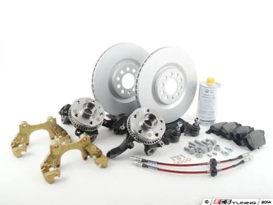 337/20th/GLI Front Big Brake Conversion Kit – plain rotors (312×25)
