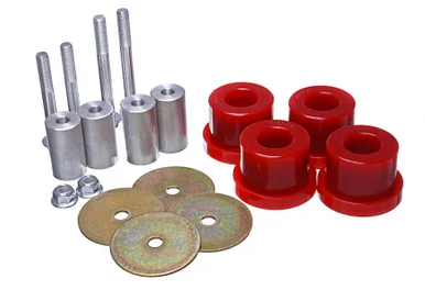 Energy Suspension Mustang Differential Mount Bushing Kit Red/Black (2015-2023)