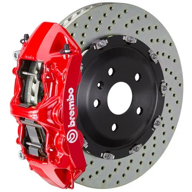 Brembo GT Drilled Mustang Front Brake Kit Red (2015-2023)