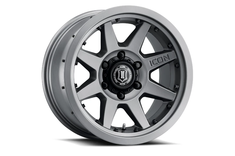 6×139.7mm ICON 17×8.5 inch Rebound Pro Titanium 25mm Offset Wheel | 21817858357TT