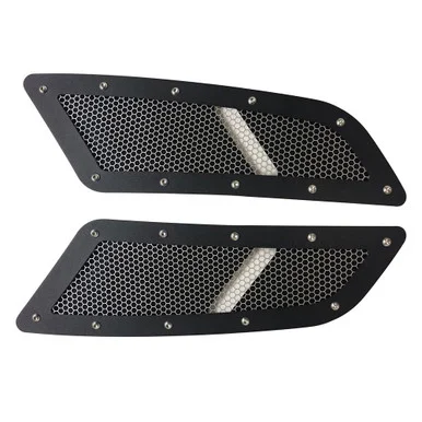 Drake Mustang GT Speed Mesh Hood Vent Kit – Stainless (2015-2017)