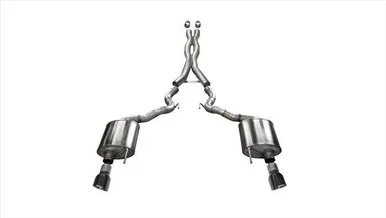 Corsa Mustang GT Convertible Xtreme Cat-Back Exhaust – Black Tips (2015-2017)