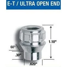 Gorilla 60681 – E-T/Ultra Style Open End Gorilla Wheel Locks 1/2″ ET Open End (Quantity: Pack Of 4)