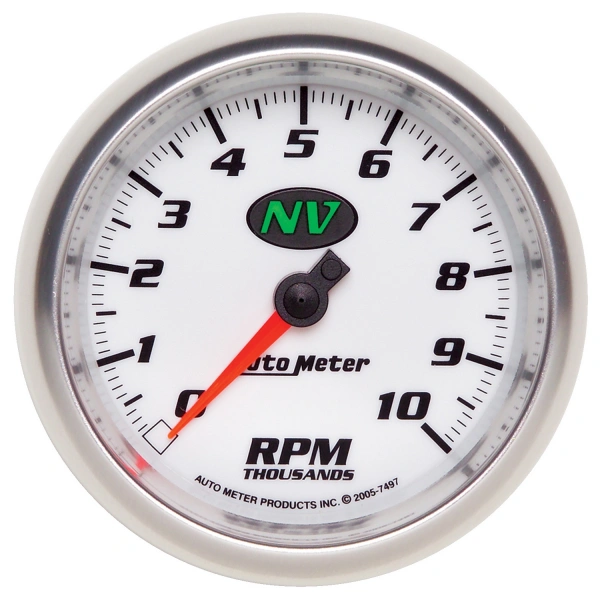 AutoMeter 3-3/8 in. IN-DASH TACHOMETER, 0-10,000 RPM, NV – 7497