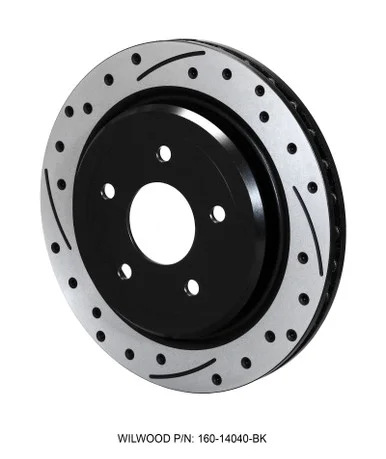 Wilwood Rotor-Rear-SRP-C5/C6 Vette-RH-BLK 12.00 x 1.03 – 5 x 4.75in – 160-14040-BK