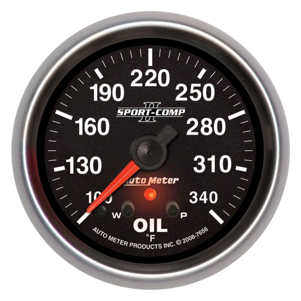 AutoMeter 2-5/8 in. OIL TEMPERATURE, 100-340°Fahrenheit, SPORT-COMP II – 7656