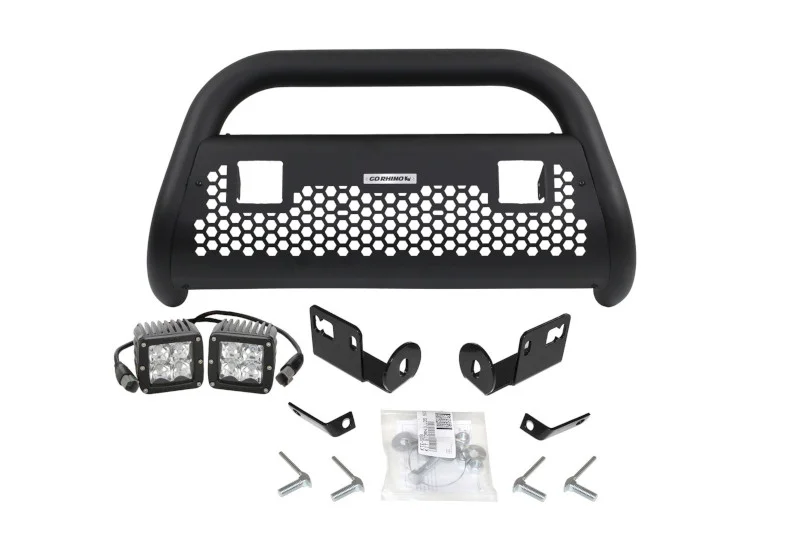 2009-2020 Ford F150 Go Rhino RC2 LR Bull Bar with Mounts & 2 Cube Lights | 5588211T